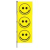 Smiley Faces Yellow Tall Flags