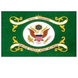 Army Retired Flag for indoor and outdoor