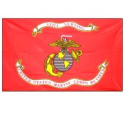 US Marines Retired Flag
