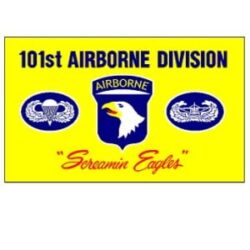 101st Airborne Military Flag (yellow))